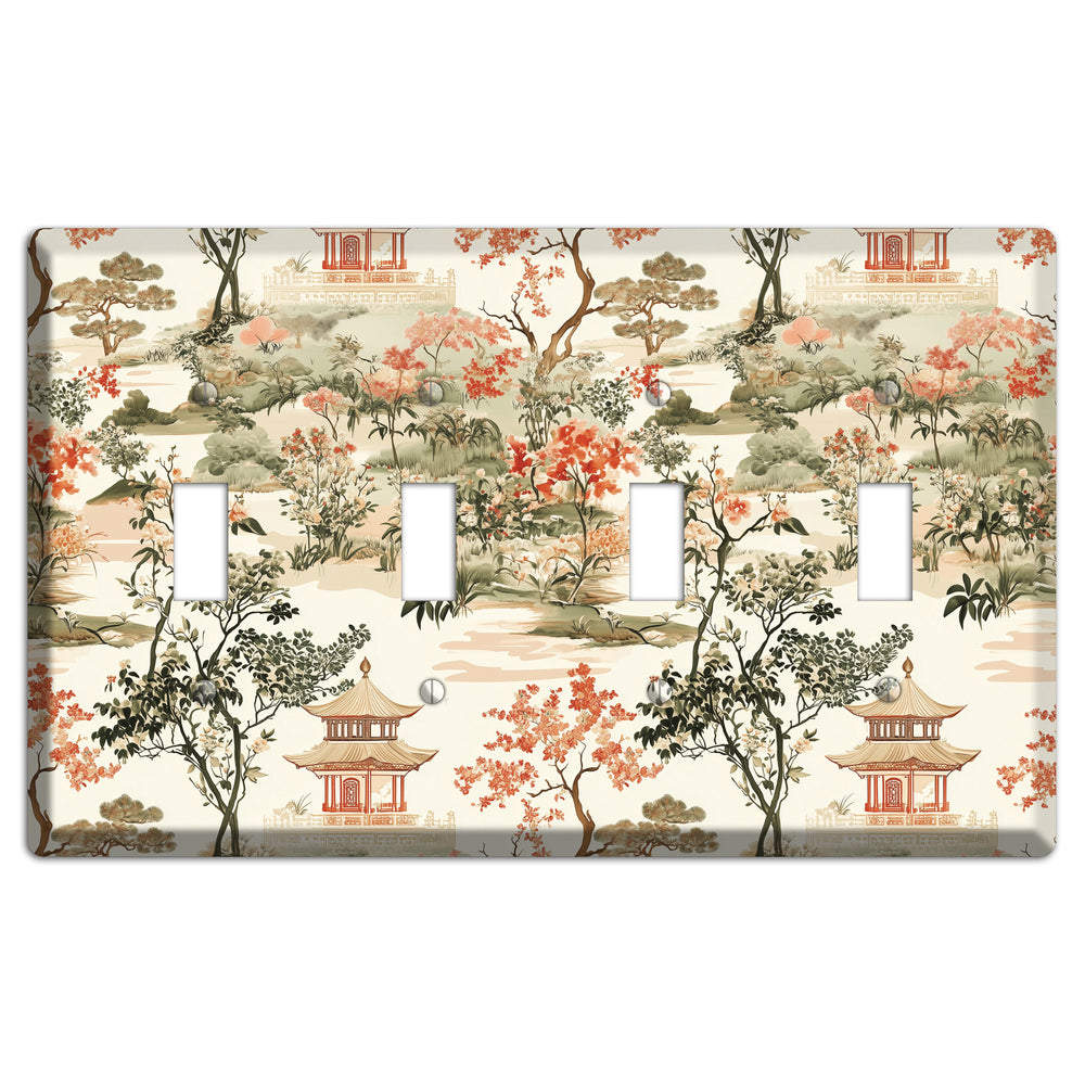 Pavilion & Petal 4 Toggle Wallplate