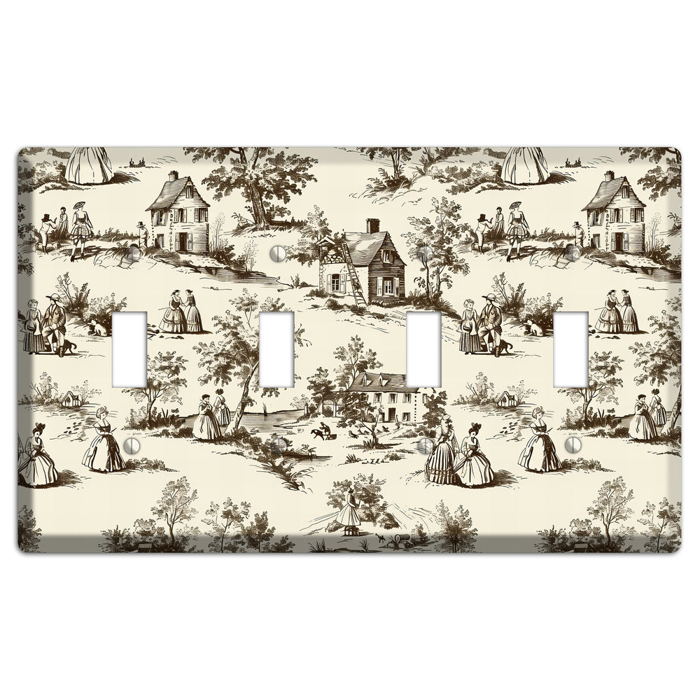 Country Promenade 4 Toggle Wallplate