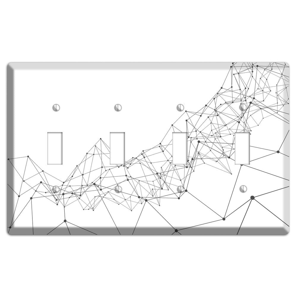Fractured Cartography 4 Toggle Wallplate