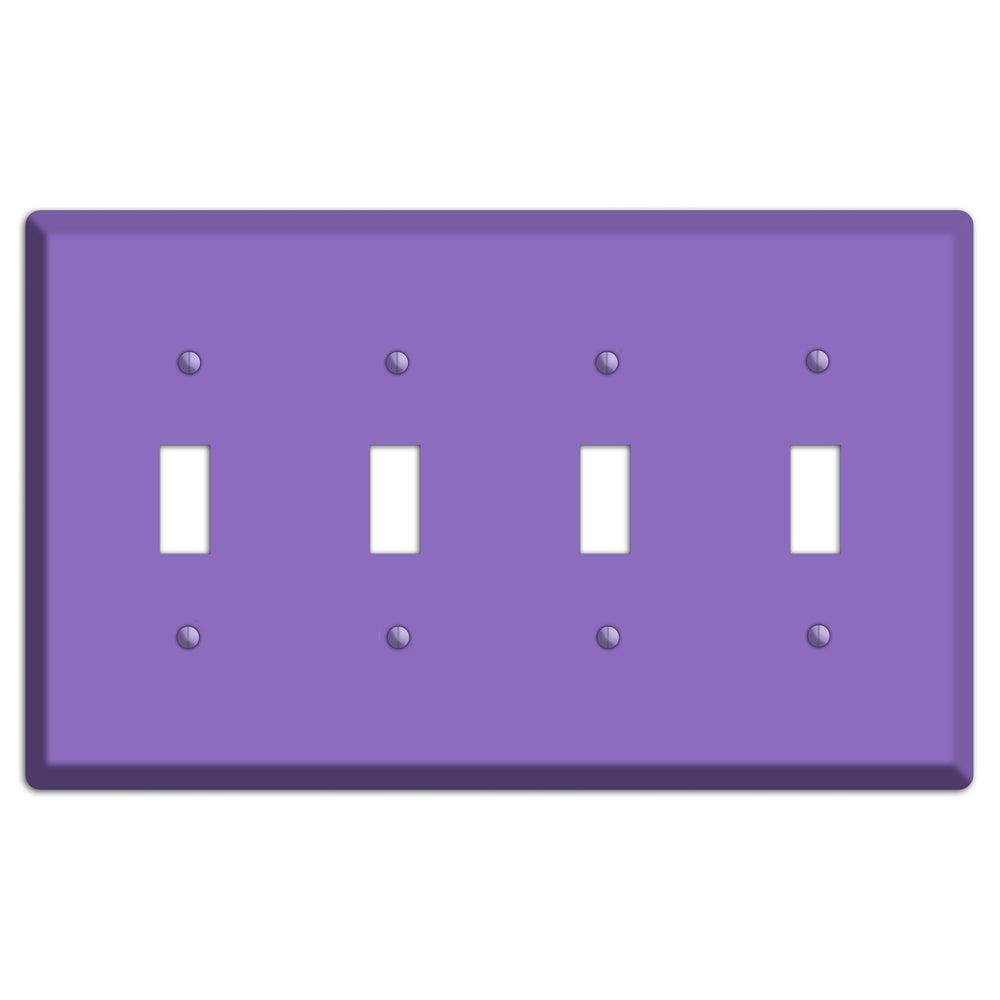 Baxter Violet Bloom 4 Toggle Wallplate