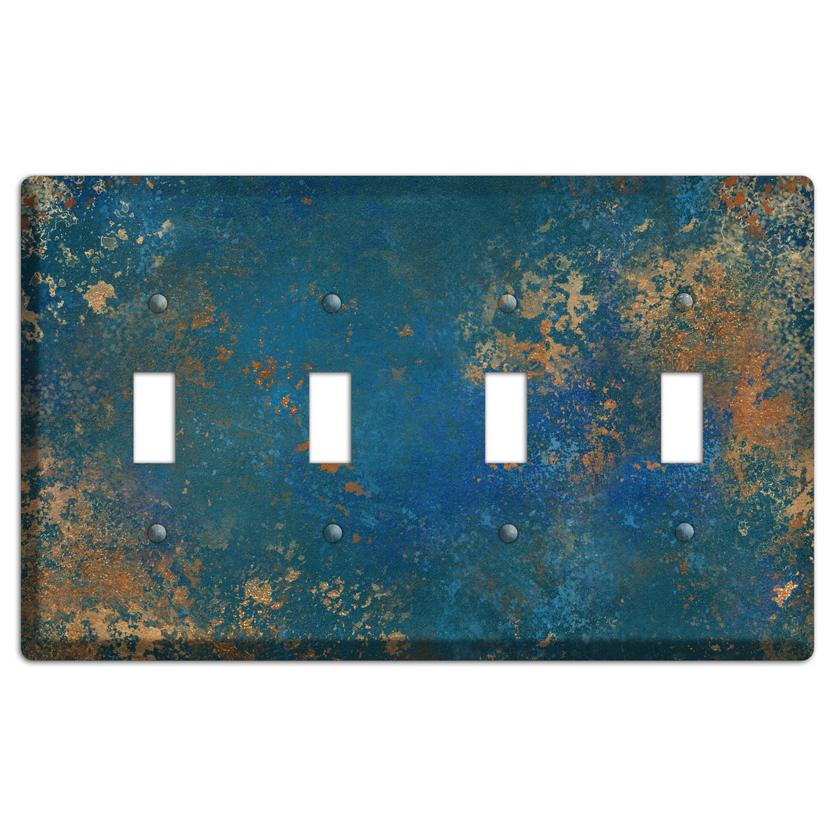 Oxidized Ocean 4 Toggle Wallplate