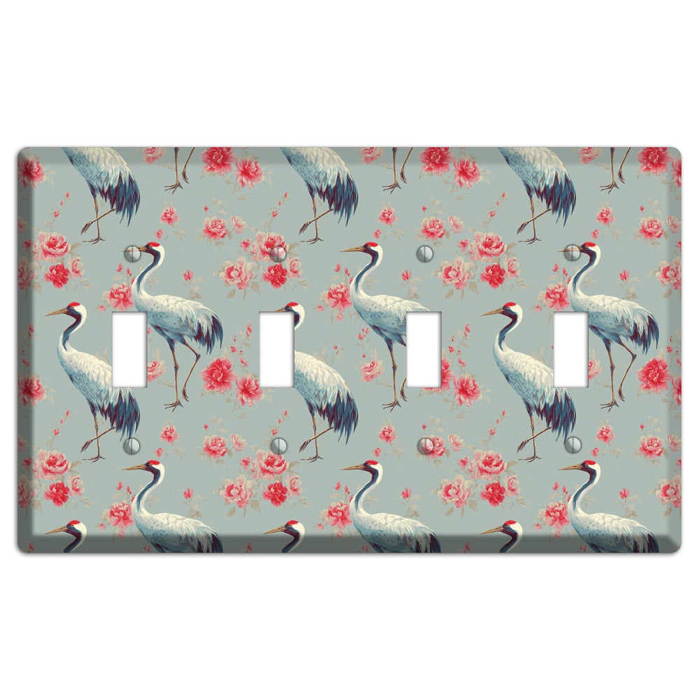Rose Mist Vigil 4 Toggle Wallplate