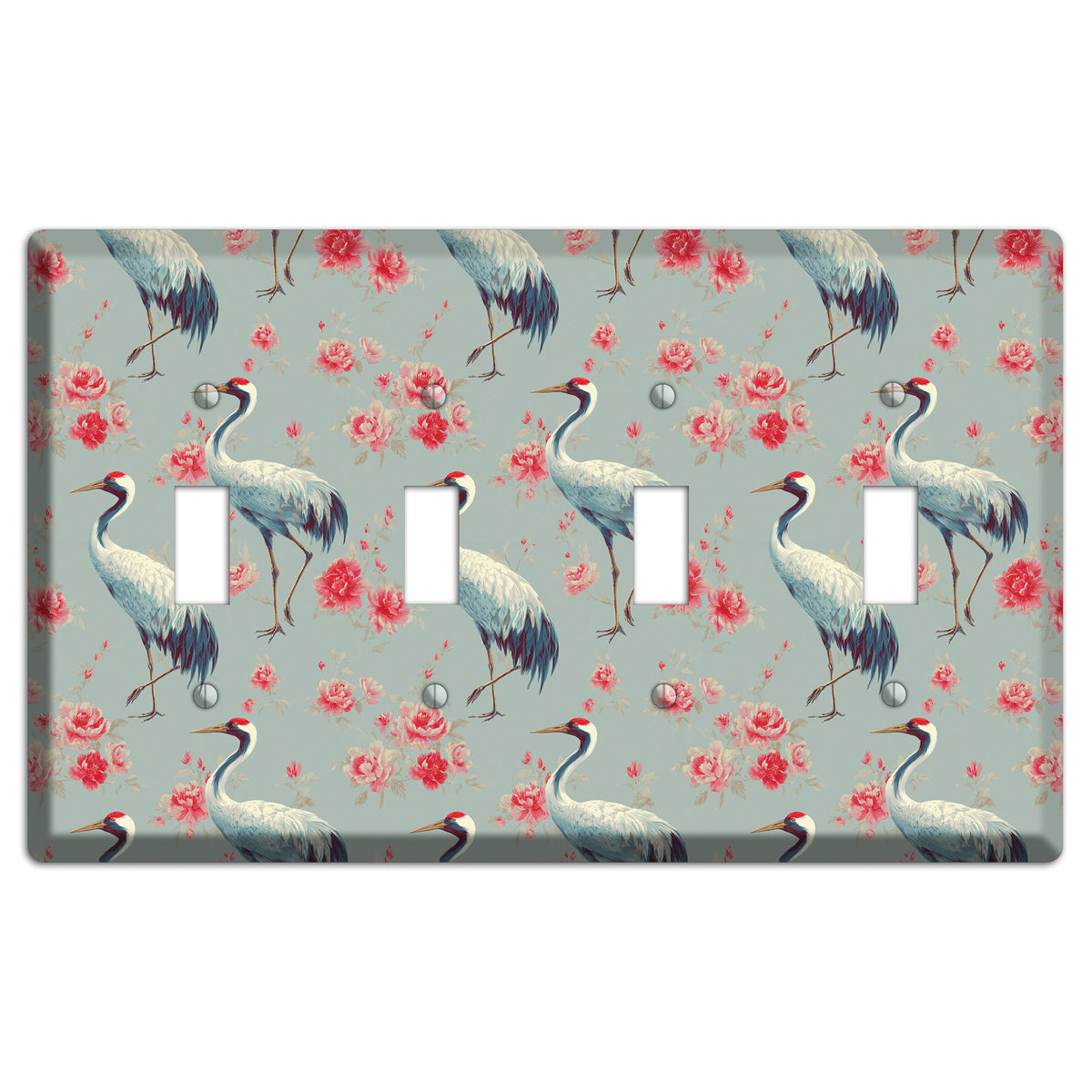 Rose Mist Vigil 4 Toggle Wallplate