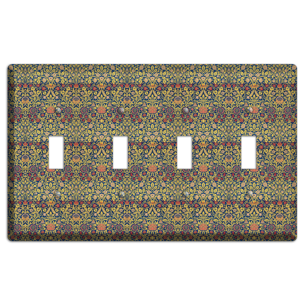 Orchard Garden Stripe 4 Toggle Wallplate