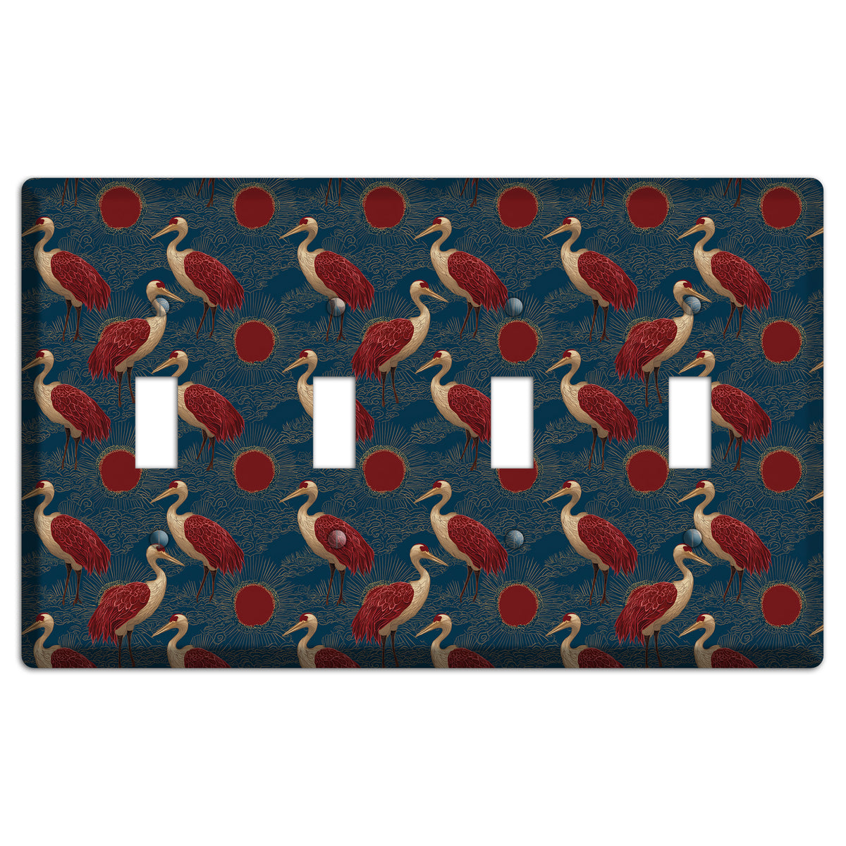 Indigo Sun Vigil 4 Toggle Wallplate