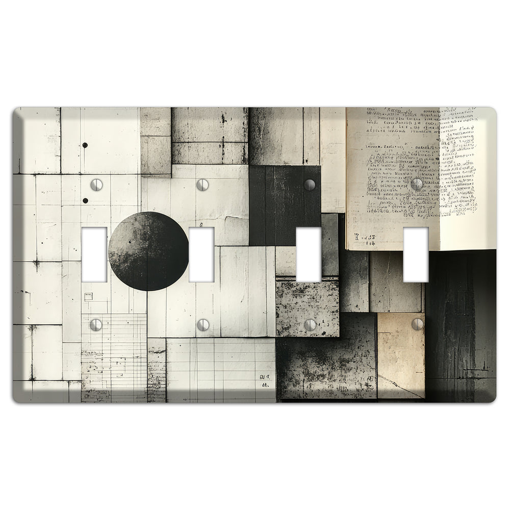 Ledger & Void 4 Toggle Wallplate