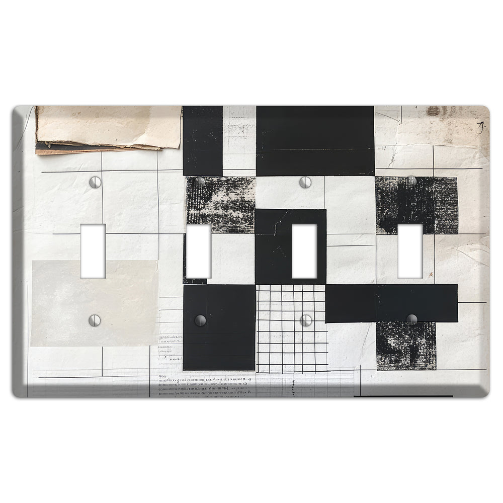 Torn Ledger Fragments 4 Toggle Wallplate