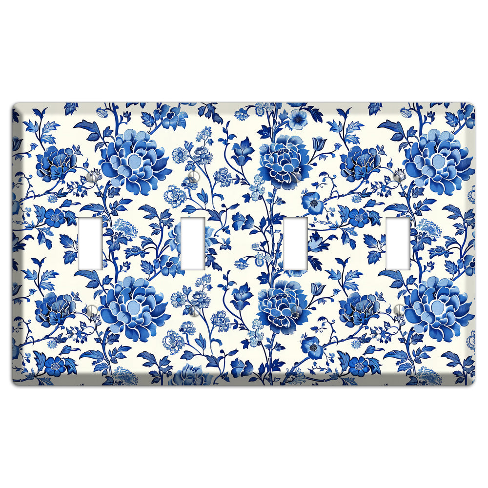 Porcelain Garden Reverie 4 Toggle Wallplate