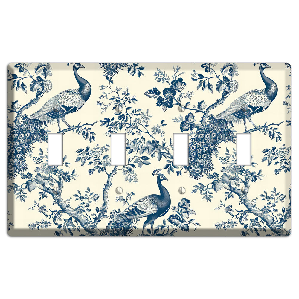Peacock Court 4 Toggle Wallplate