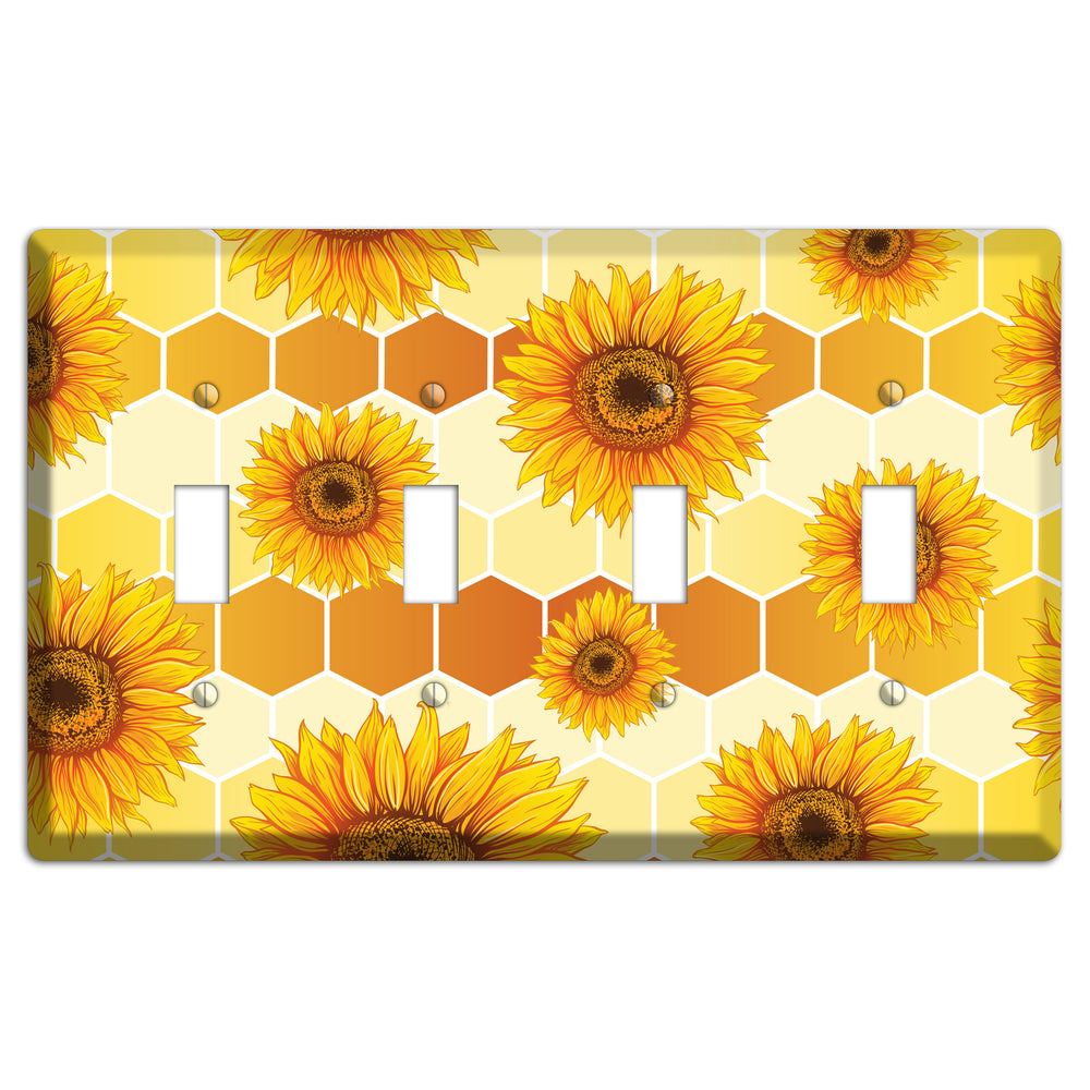 Honeycomb Solstice 4 Toggle Wallplate