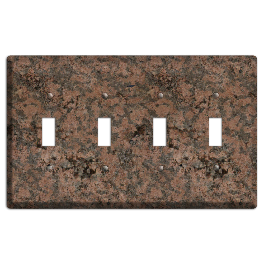 Granite Name: Indian Dakota Granite 4 Toggle Wallplate