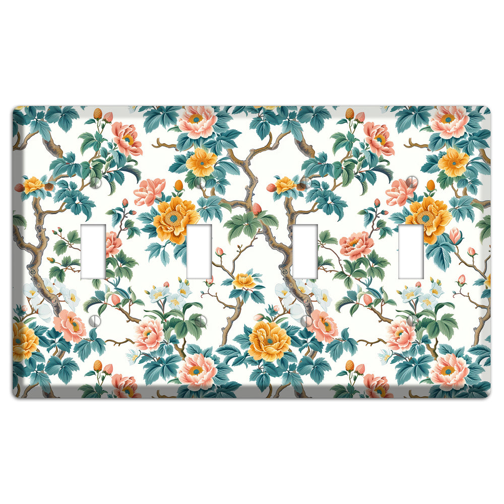 Blossom & Bough 4 Toggle Wallplate