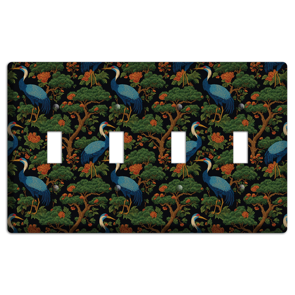 Cobalt Pine Vigil 4 Toggle Wallplate