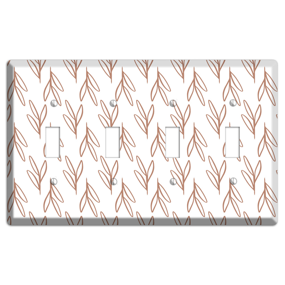 Whisper & Stem 4 Toggle Wallplate