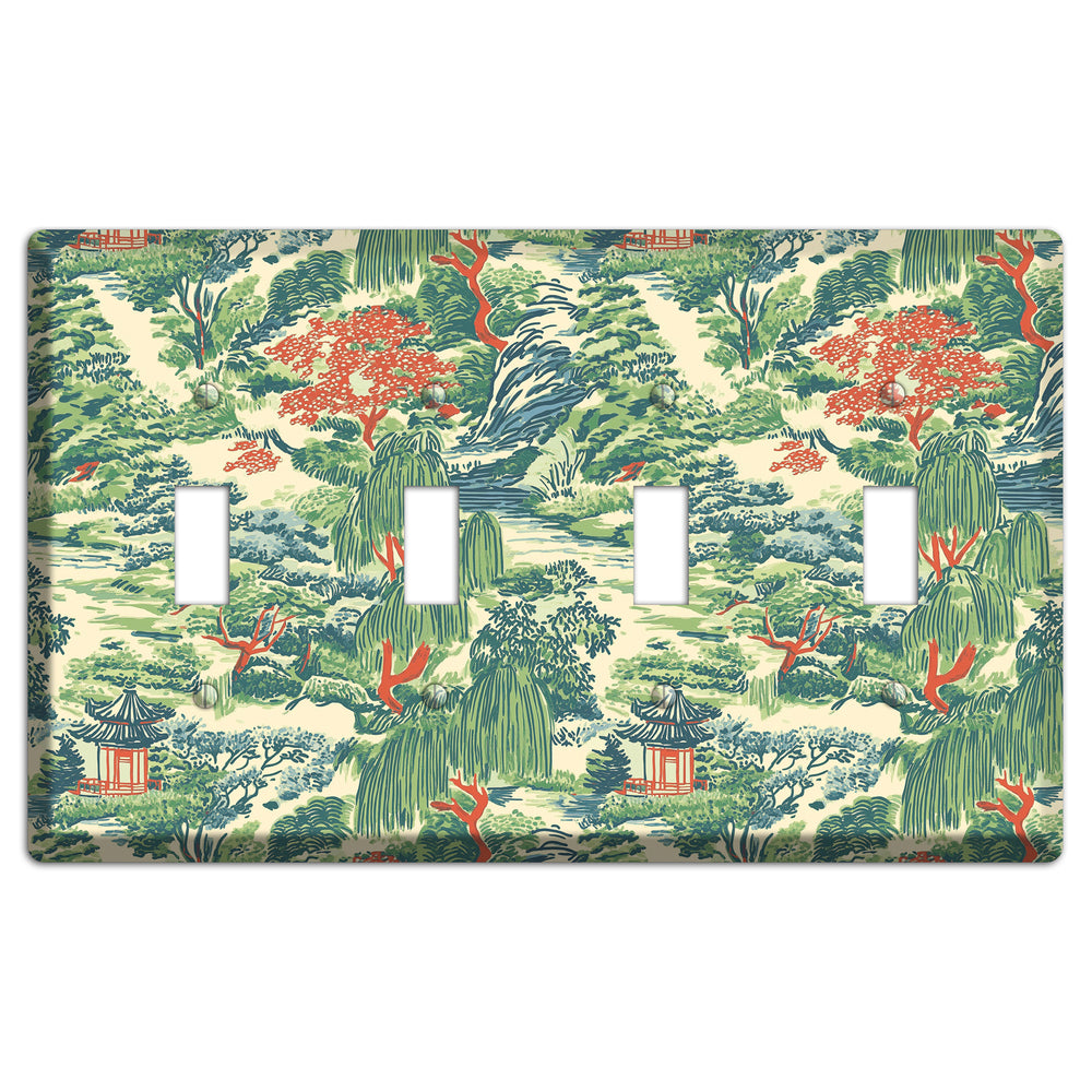 Pavilion & Willow 4 Toggle Wallplate