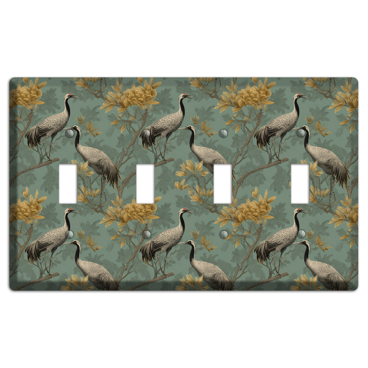 Sage Garden Vigil 4 Toggle Wallplate