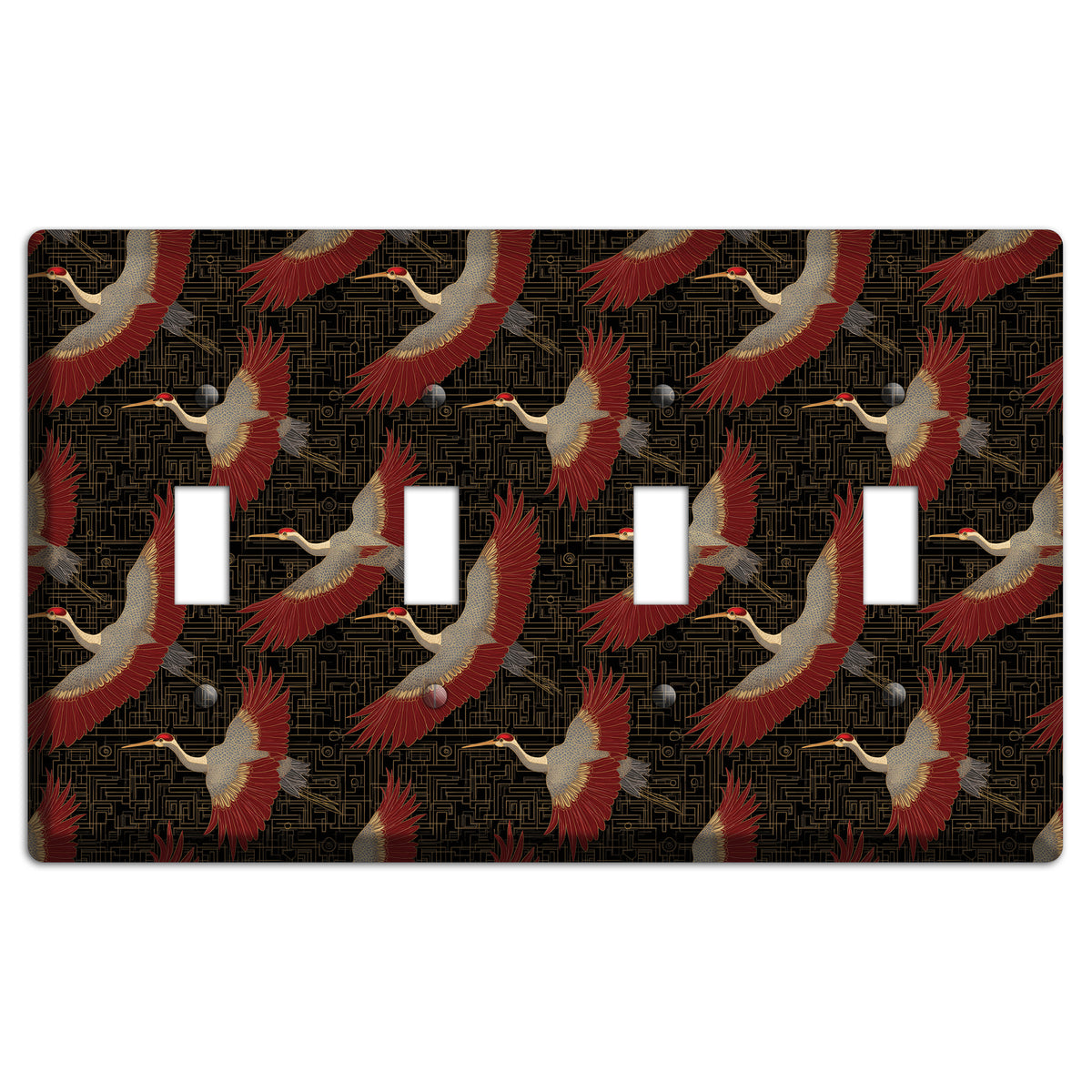 Scarlet Circuit Flight 4 Toggle Wallplate