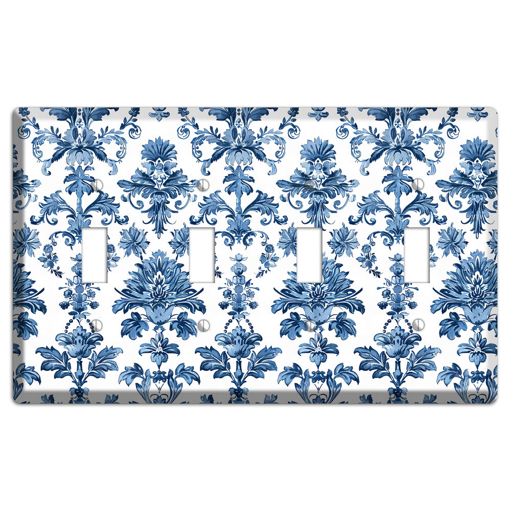 Damask Reverie 4 Toggle Wallplate