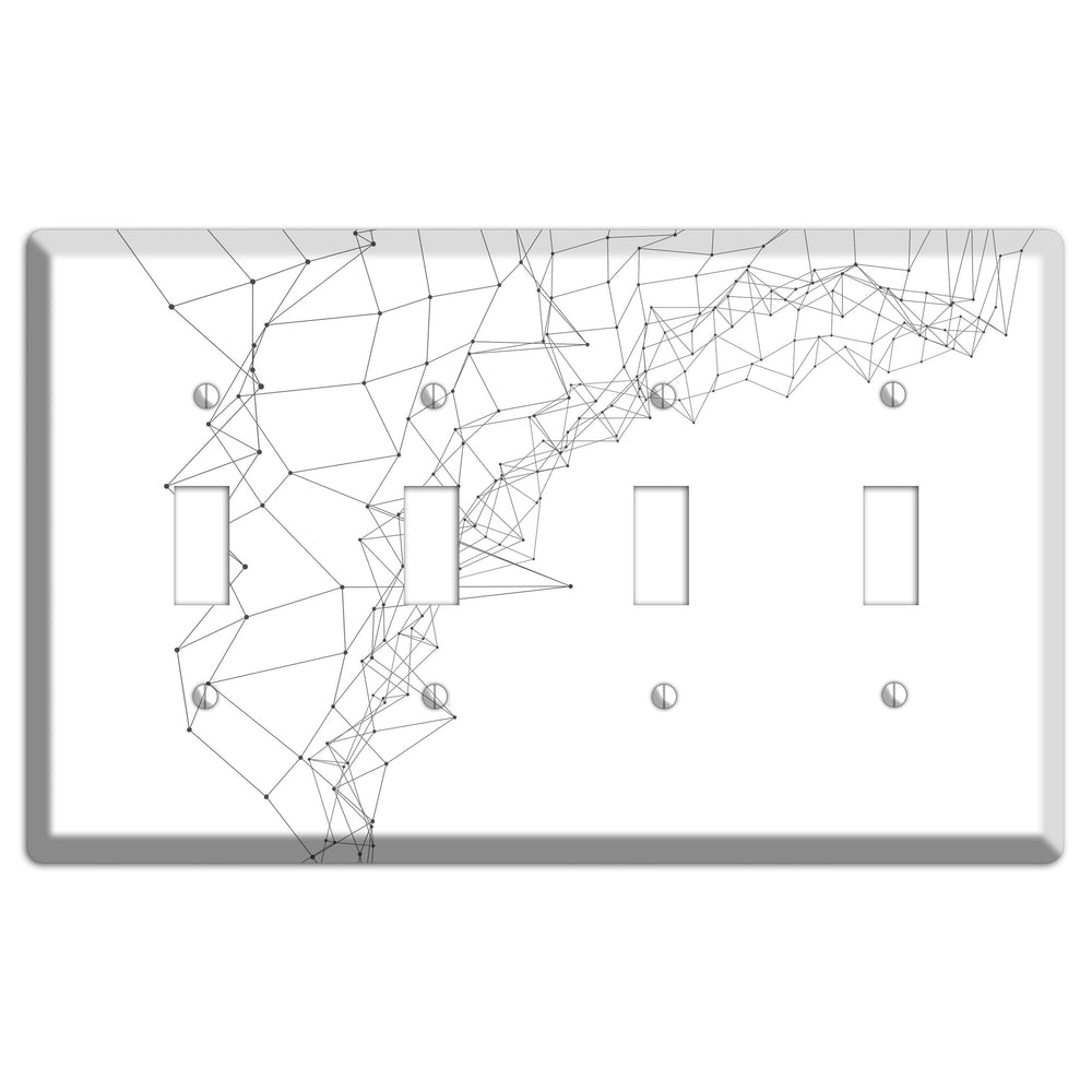 Neural Drift Lines 4 Toggle Wallplate