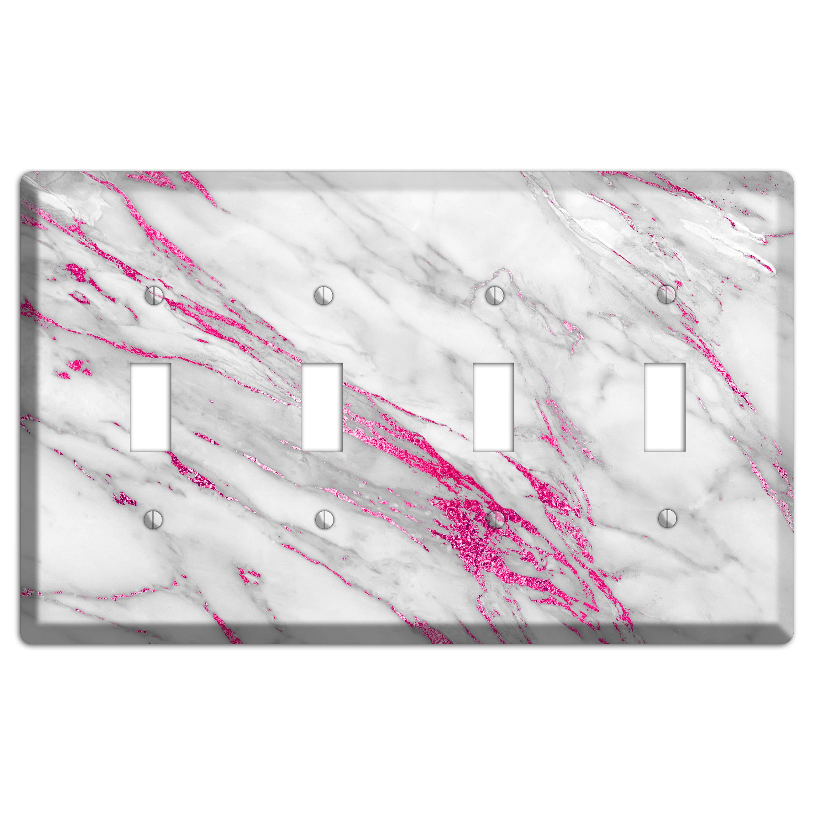 Can Can Marble 4 Toggle Wallplate