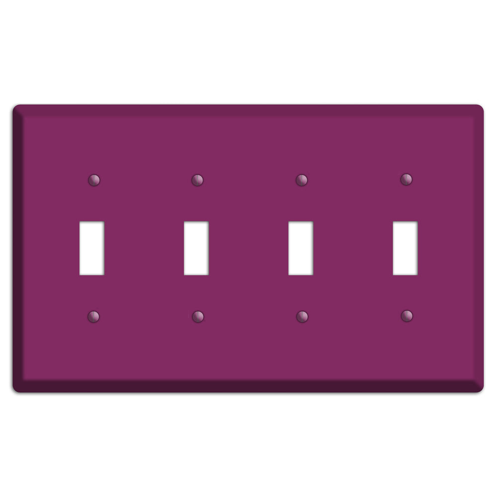 Baxter Plum Wine 4 Toggle Wallplate