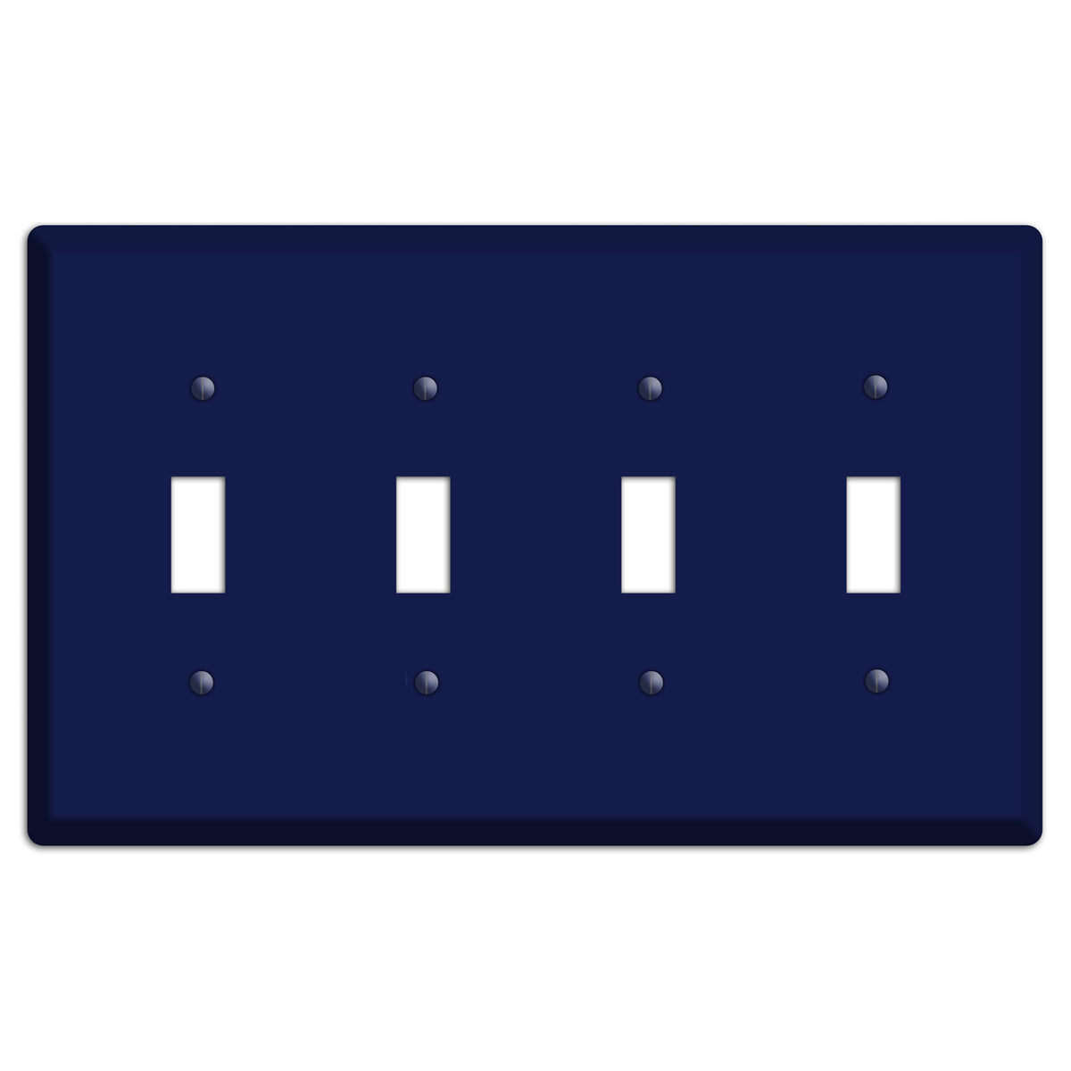 Baxter Midnight Navy Solid 4 Toggle Wallplate