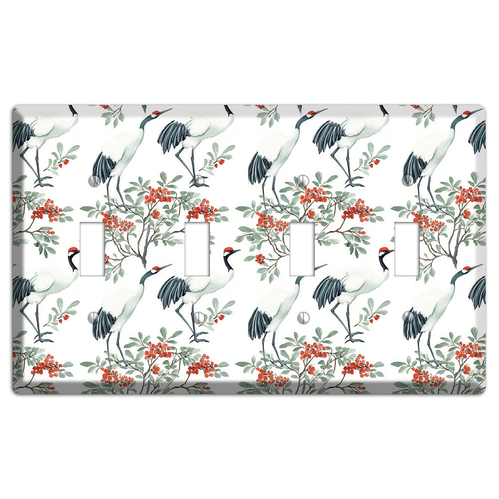 Scarlet Crown Reverie 4 Toggle Wallplate