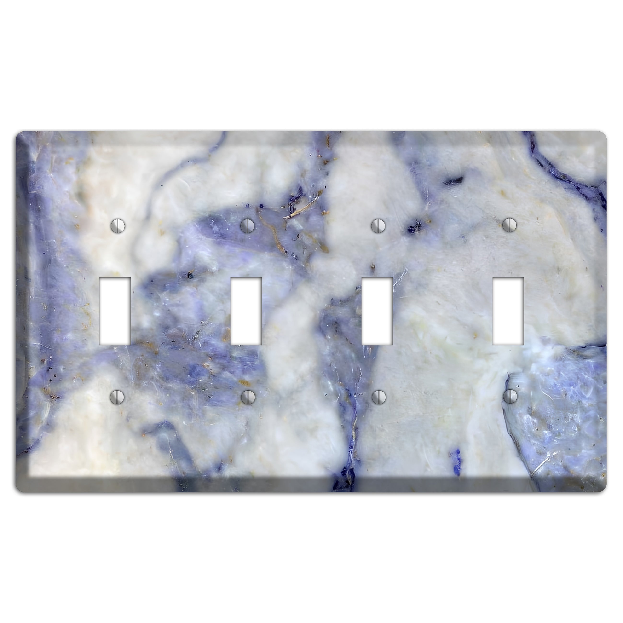 Spindle Marble 4 Toggle Wallplate