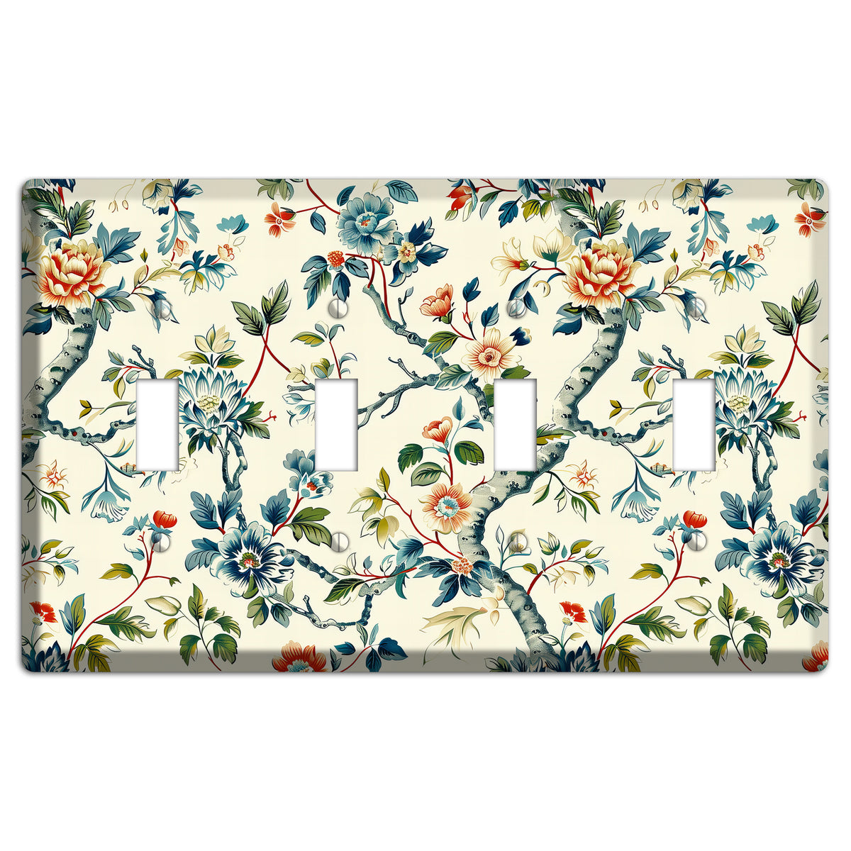 Wandering Bough 4 Toggle Wallplate