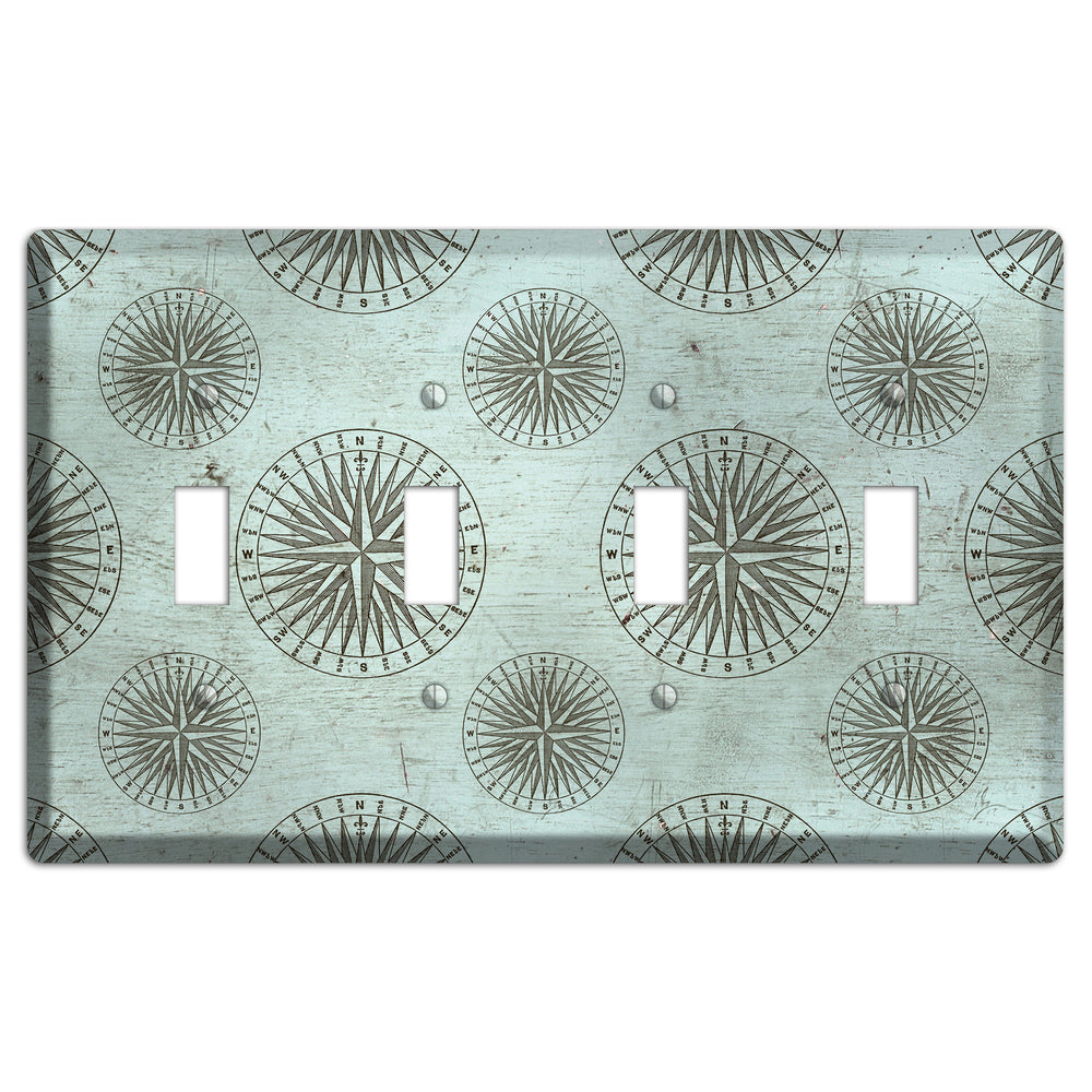 Compass & Current 4 Toggle Wallplate