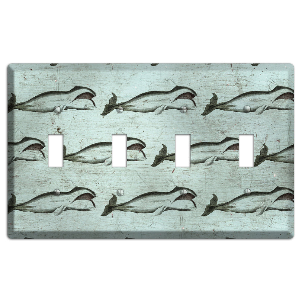 Whale Watch 4 Toggle Wallplate