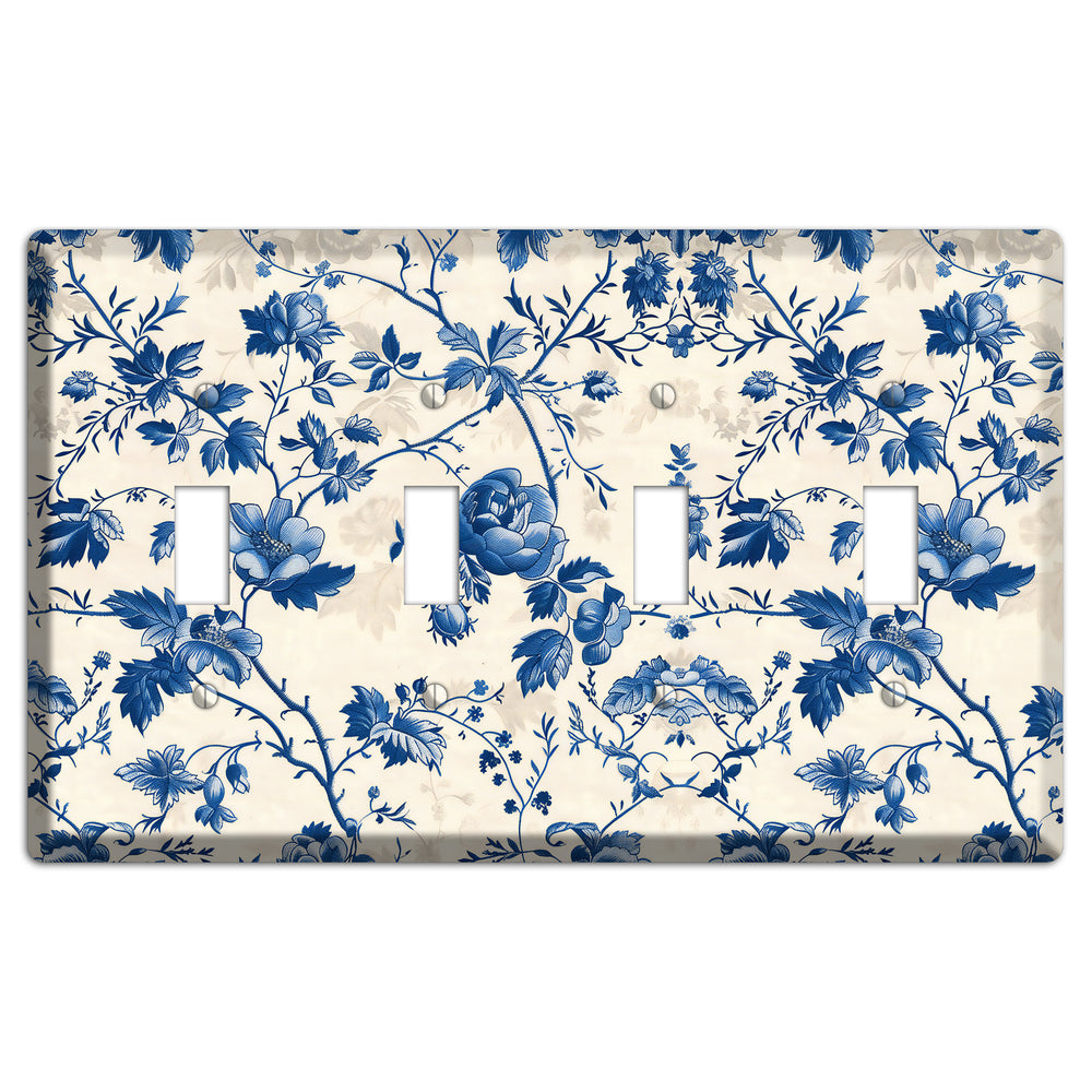 Porcelain Garden Riot 4 Toggle Wallplate