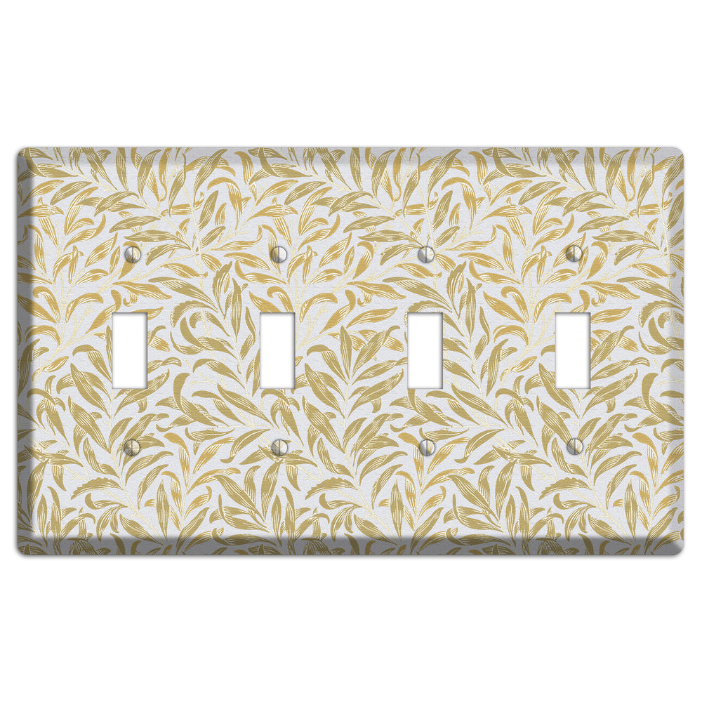 Gilded Meadow 4 Toggle Wallplate