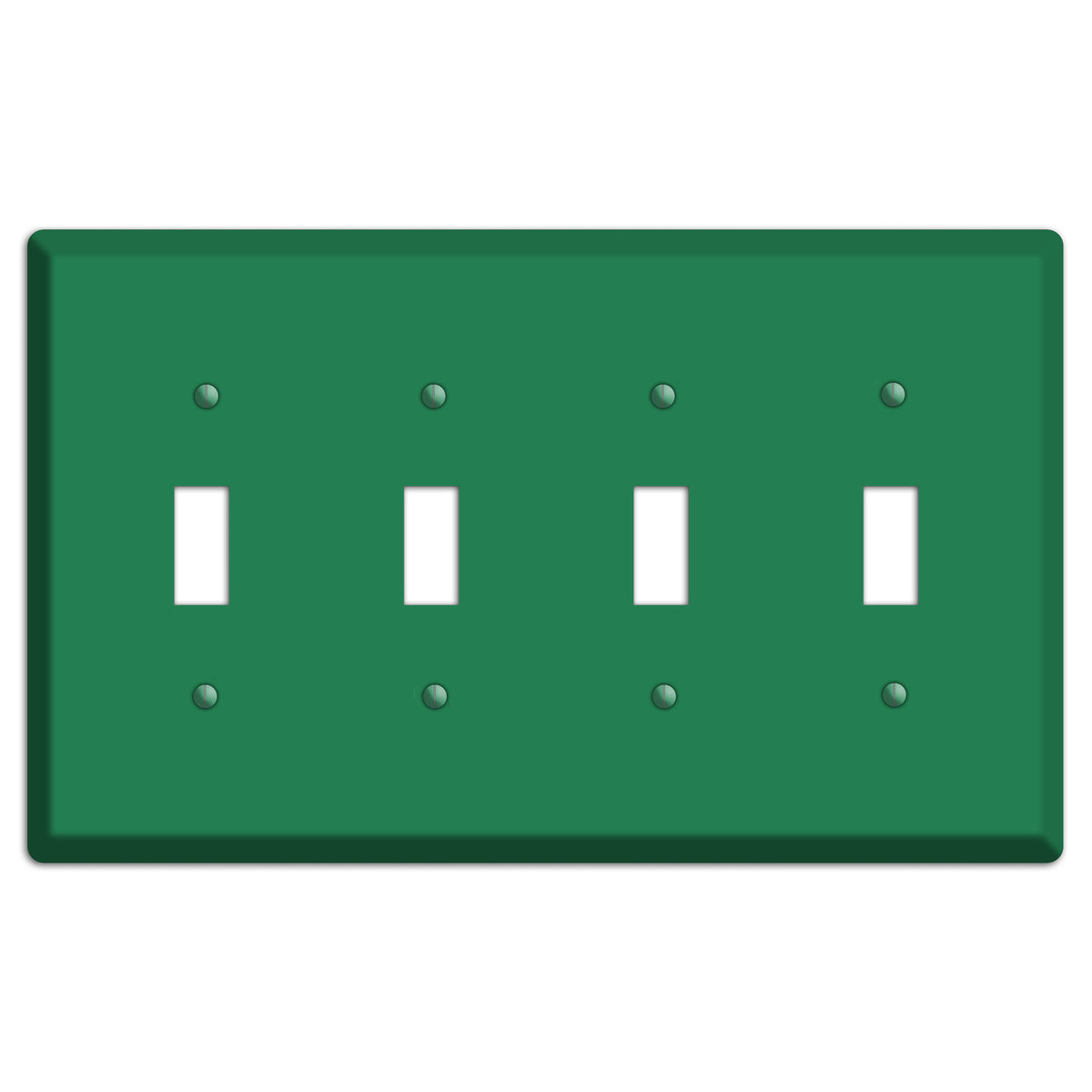 Baxter Simply Green 4 Toggle Wallplate
