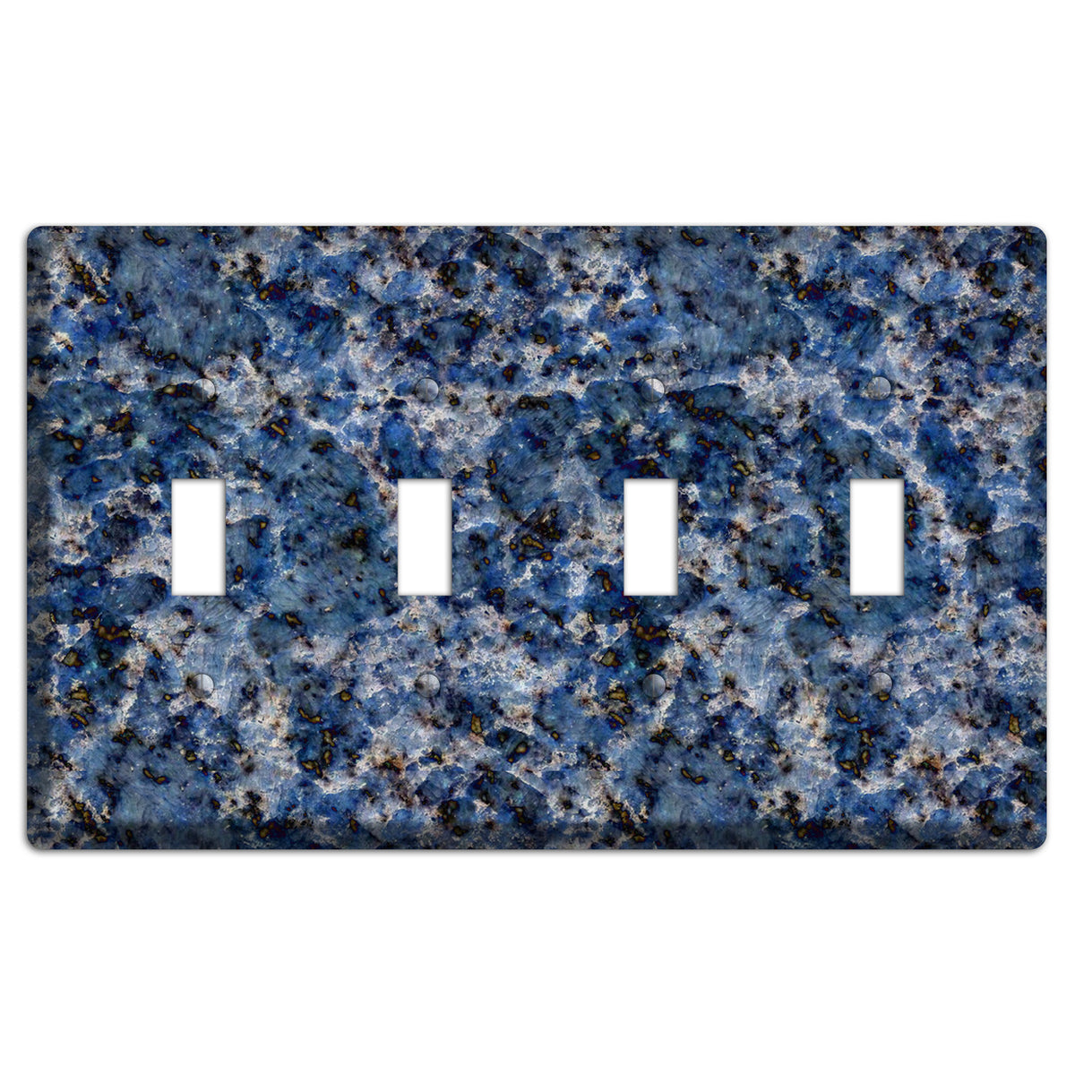 Blue Bahia Granite 4 Toggle Wallplate