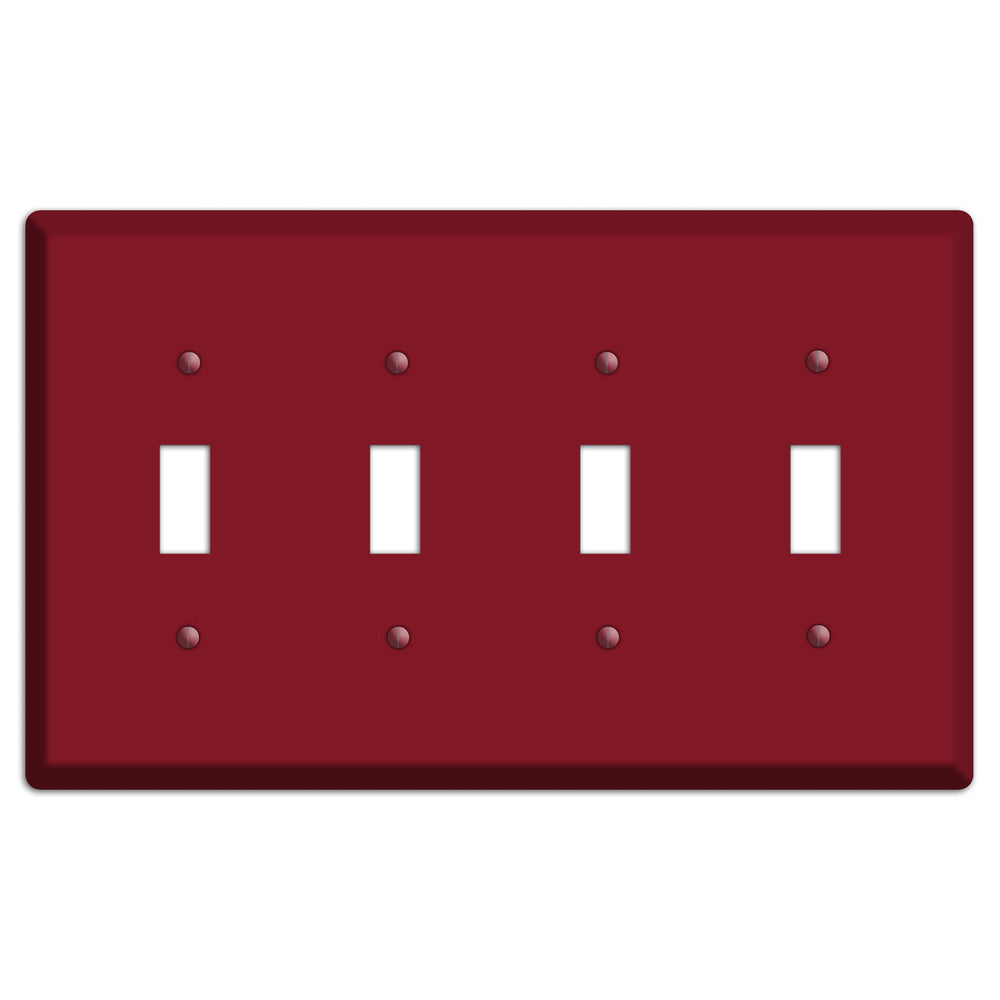 Baxter Burgundy Wine 4 Toggle Wallplate