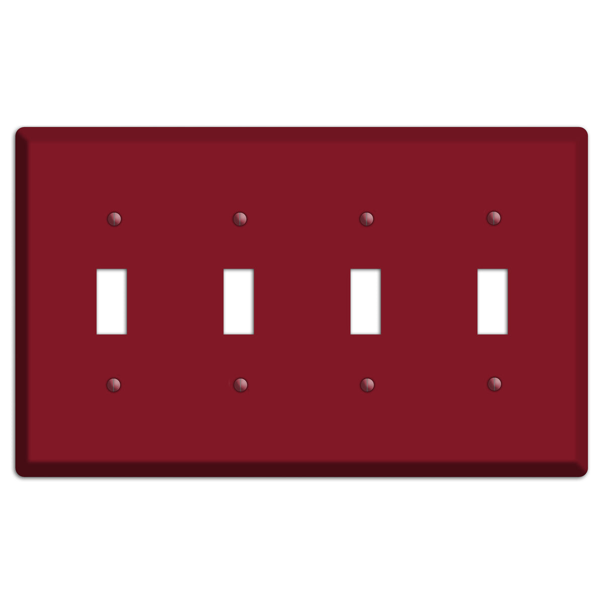 Baxter Burgundy Wine 4 Toggle Wallplate