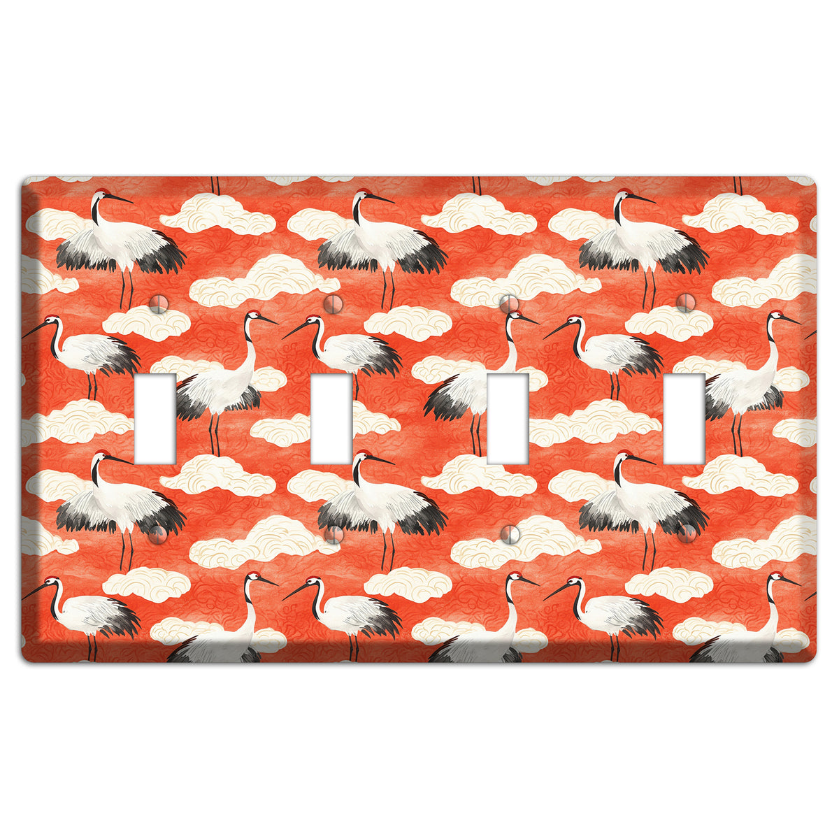 Vermillion Cloud Ceremony 4 Toggle Wallplate