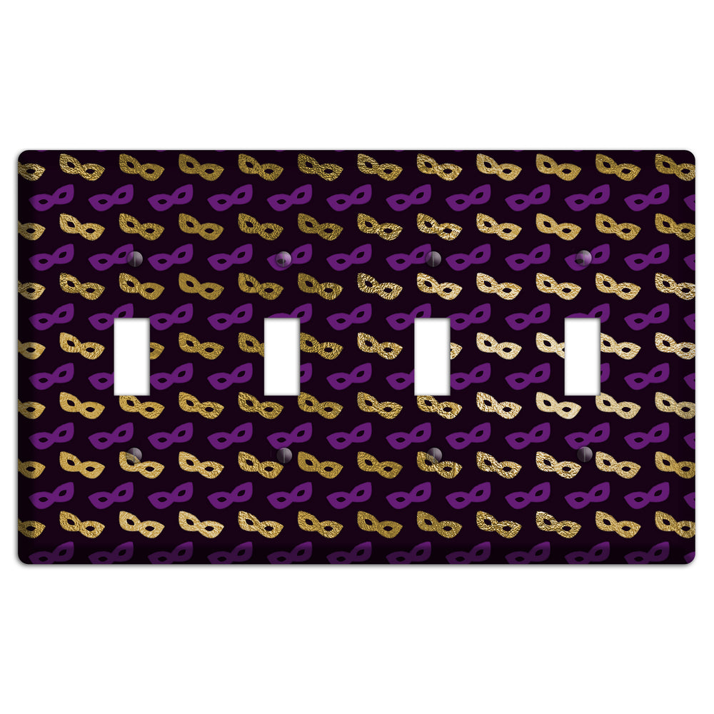 Midnight Masque 4 Toggle Wallplate