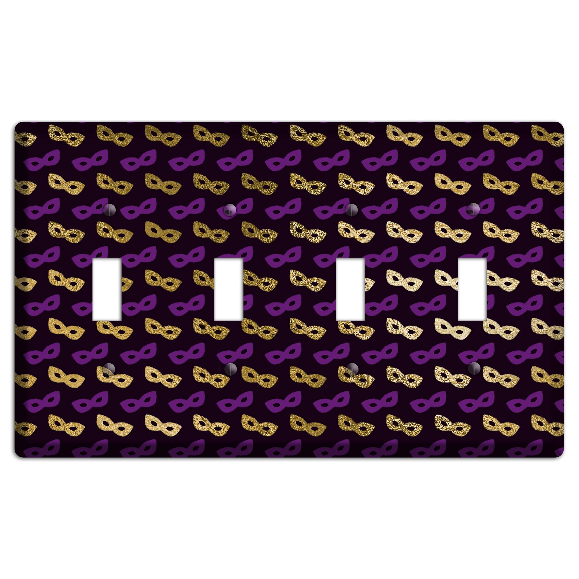 Midnight Masque 4 Toggle Wallplate