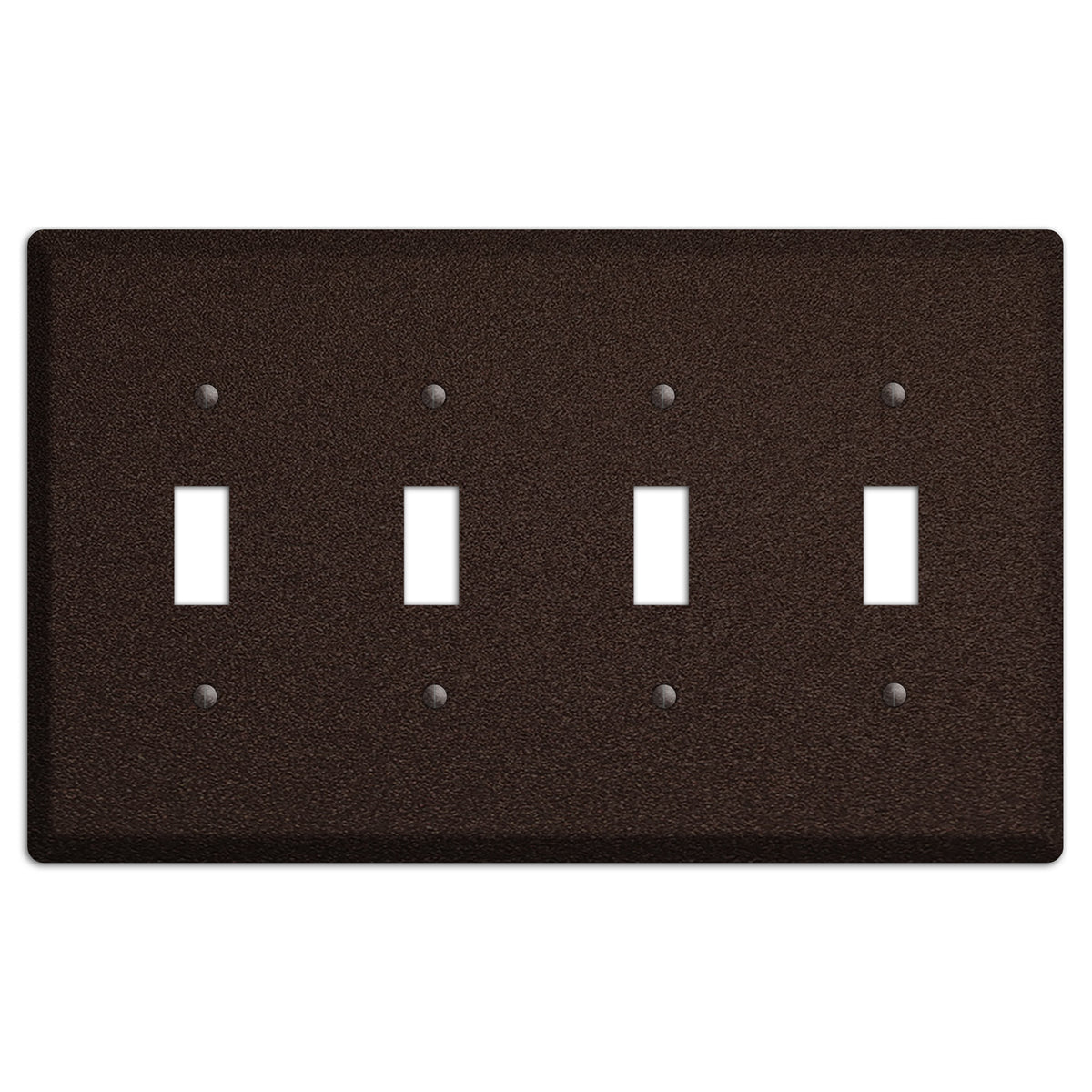 Baxter Subtle Antique Bronze 4 Toggle Wallplate