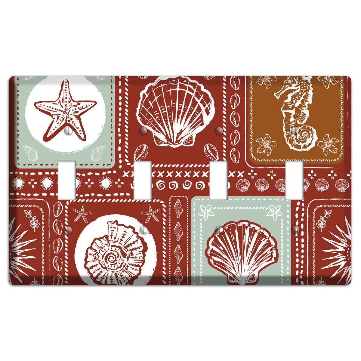 Crimson Tide Relics 4 Toggle Wallplate