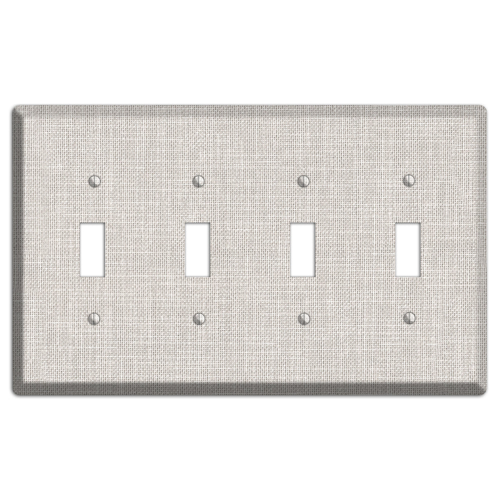 Linen Drift 4 Toggle Wallplate