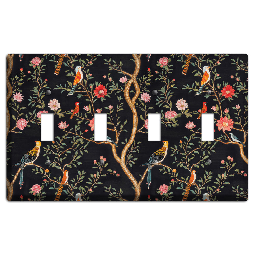 Garden After Dusk 4 Toggle Wallplate