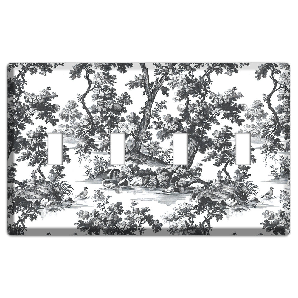 Woodland Reverie 4 Toggle Wallplate