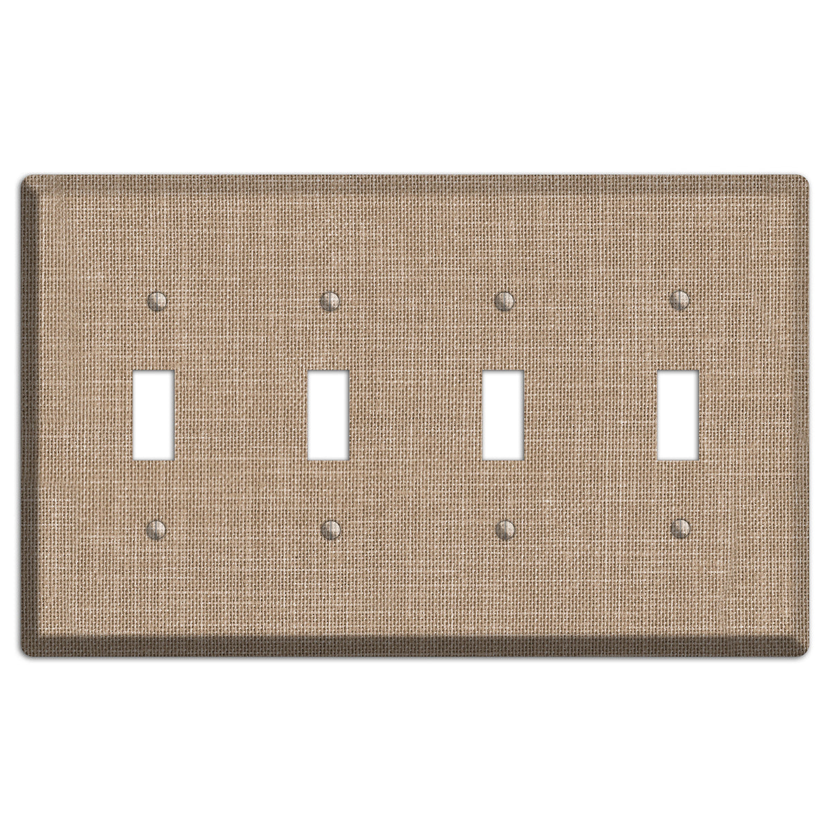 Linen Shore 4 Toggle Wallplate