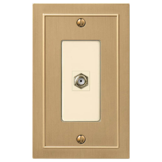 Bethany Brushed Bronze Cast Cable Plate