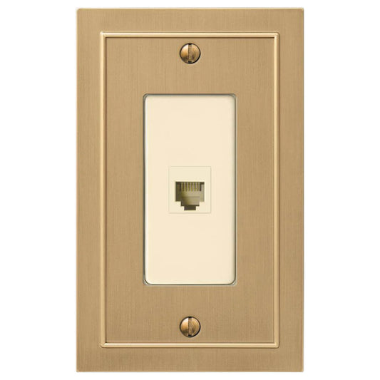 Bethany Brushed Bronze Cast Phone Plate
