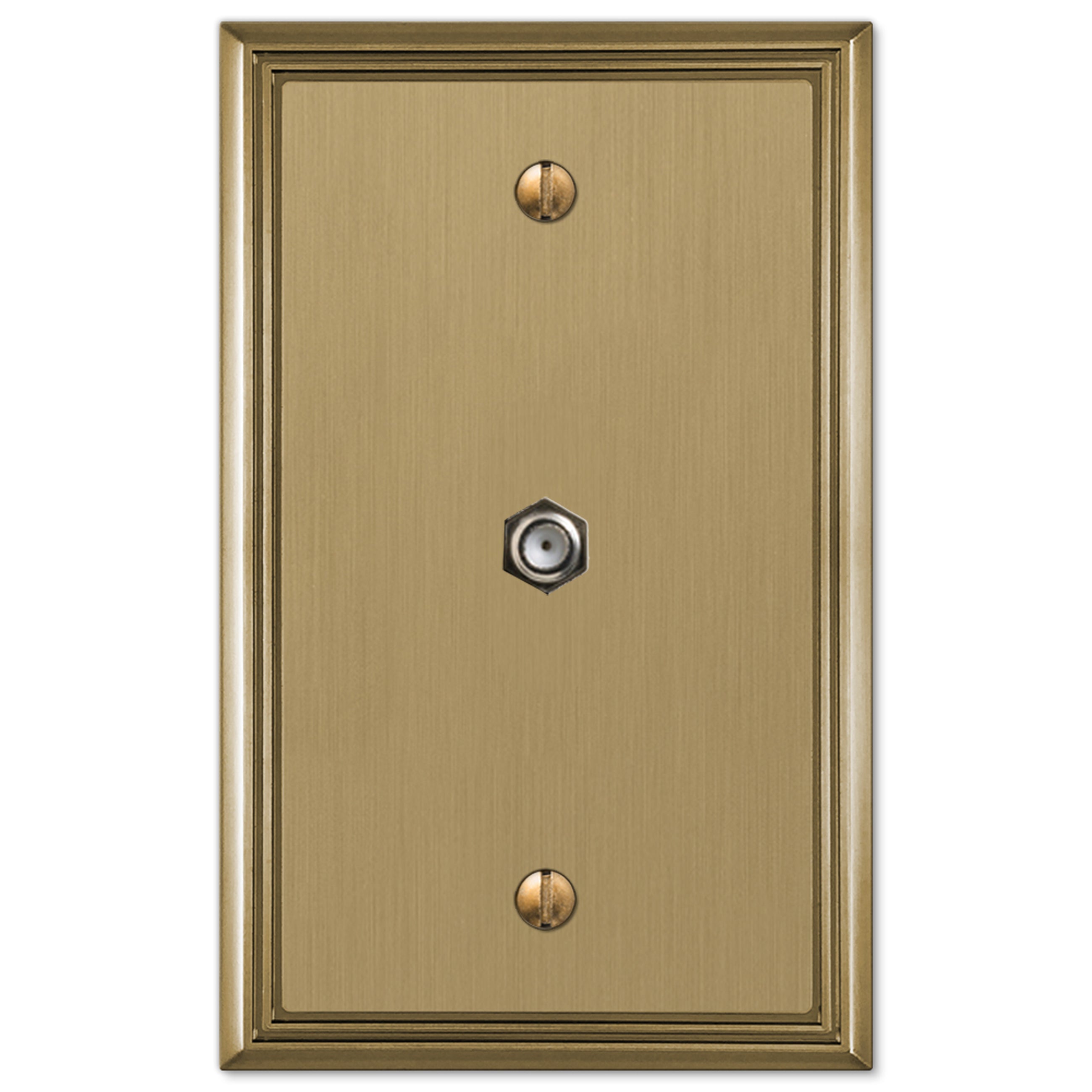Metro Line Brushed Bronze Cable plates
