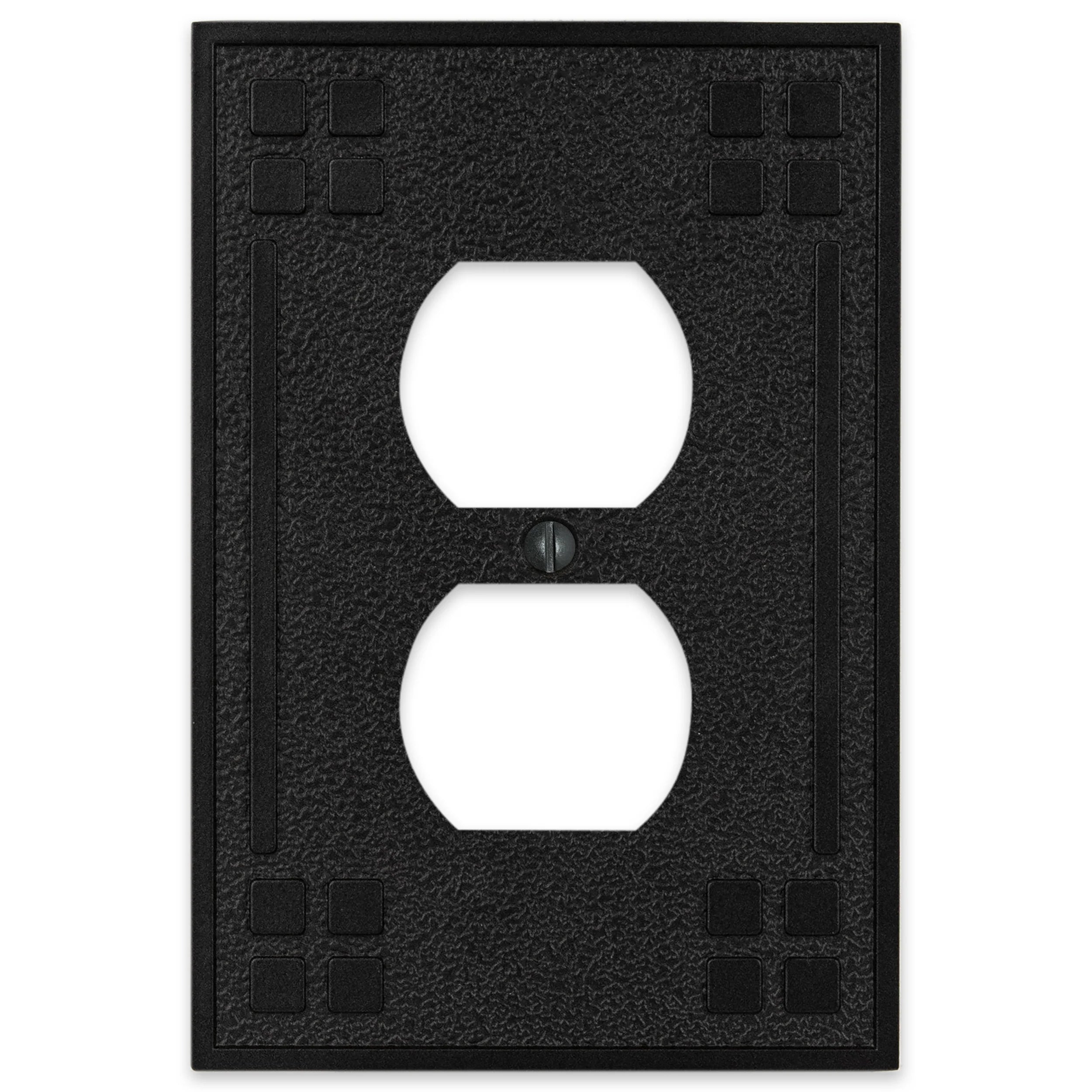 Wittick - Black Iron 1 Duplex Outlet